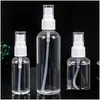 Verpackungsflaschen Großhandel Sprühflasche 10/15/20/30/40/50/60/80 ml Kleine Gießkanne und transparente Haustier-Feinnebelkosmetik pro D Otzs5