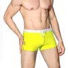 Shorts masculinos verão estilo americano cor sólida boxer troncos de natação moda praia respirável calças impermeáveis