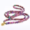 Bangle Women Healing Energy Protection Jewelry Natural Stone Japamala 108 Buddhist Prayer Bead Mala Bracelet Drop 230911