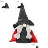 Other Festive Party Supplies Halloween Decorations Grey Beard Cloak Dolls With Black Bat Hat Faceless Dwarf Doll Atmosphere Props Orna Dhqtp