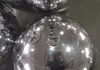 wholesale Boule de miroir gonflable géante réfléchissante argentée attrayante décoration sphères de miroir gonflables extérieures ballon suspendu LL