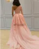 Magnifique jupe scintillante sirène tenue de soirée formelle une épaule à manches longues en dentelle robes de soirée balayage train tulle robe de bal pailletée HKD230912