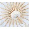 Umbrellas Fans Parasols Wedding Bride White Paper Umbrella Wooden Handle Japanese Chinese Craft 60Cm Diameter Drop Delivery Home Gar Ot1Cc