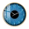 Wall Clocks Blue Iris Printed Clock For Ophthalmologist Office Eyeball Anatomy Decorative Watch Optometry Ophthalmology Art