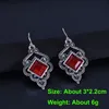 Hoop Huggie Boho Dangle Earrings for Women Vintage Selenite Turquoise Drop Ethnic Retro Pendant Ear Hook Beach Party Jewelry Gift 230912