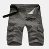 Herenshorts Militaire Cargo Hoge kwaliteit Merk Leger Camouflage Tactische Mannen Katoen Losse Casual Korte Broek Plus Size