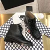 Stivaletti alla caviglia da donna di marca di lusso Martin Winter Paris Scarpe stringate in pelle di mucca Taglia 35-40