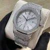 Shiny Mens 시계 자동 기계 디자이너 시계 41mm 사파이어 빛나는 비즈니스 손목 시계 Montre de Luxe