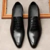 Dress Shoes Italian Handmade Men's Oxford Shoes Real Calf Leather Black Brown Classic Brogue Business Wedding Dress Shoes for Men 230912