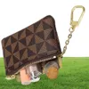 Hig Quality Luxury Design Portable Key P0uch portefeuille classique manwomen Coin Purse Chain Sac avec sac à poussière et boîte cadeau1971103