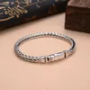 Bangle LH Retro Fashion Hand Woven Bolt Keel Bracelet Trendy Man Simple Personality Couple Versatile Cool Sale and Items 230911