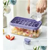 Ice Buckets And Coolers Cube Maker With Storage Box Sile Press Type Makers Tray Making Mod For Bar Gadget Kitchen Accessories Drop D Ot61I