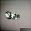 ゆるい宝石の天然プラシオライト楕円形チェックボードカットハイエンド100％半前提条件10x8-14x10mmジュエリー用の宝石m dhgarden dhfrk