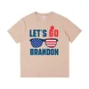 メンズTシャツLet's Go Go Brandon 230GSM Thick Cotton TシャツMen Men Tシャツ夏のカジュアルショートスリーブTシャツ高品質シャツメンズトップ