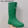 Nya 23SS-stövlar Designer Rubber Knee Boot Luxury Rainboots Water Shoes Shoes Platform Boots Knee High Waterproof Casual Style Waterproof Welly Woemns Boots