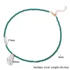 Anhänger Halsketten Elegante Imitation Perle Halskette Für Frauen Männer Natürliche Facettierte Edelstein Perlen Weiblichen Schmuck Barock Choker Kristall