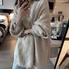 Men's Sweaters Gentle wind soft waxy lazy Sweater Coat female loose top Hong Kong style retro simple solid color knitted cardigan shawl Clothes J230912