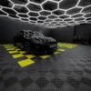Lichter Deckenleuchten ETOP Professional Factory Customized Hexagon LED Light Workshop Wabe Garage Work Car Details