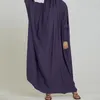 Ethnic Clothing Muslim Elegant Abaya African Solid Color Dress Dubai Long Woman Evening Robe Kaftan Moroccan Wedding Caftan Ramadan