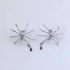 Stud Earrings Spider Water Drop Ruby Niche Design Earring For Women Dark Style Party Gifts
