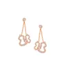2023 Quality V Material Pendant Necklace Drop Earring in Rose Gold Plated Have Stamp and Box PS4464A