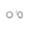 Authentic Pando Ra Moments Charm Hoop Earrings 925 Sterling Silve Fine Women Earring Compatible European Style Jewelry 299532C00 Earring