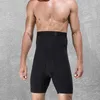 Men's Body Shapers Men Girdle Pants Shorts High Waist Abdomen Wrap Shaper Fitness Belly Slimming Boxer Briefs Tummy Control Corset Black