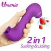 Female Sucking Vibrator Clit Sucker Clitoris Stimulator Masturbator Nipple Licking Tongue Oral Adult Sex Toys for Women269A