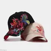 Visières Style coréen paillettes brodé papillon casquette de Baseball rouge à lèvres marée chapeau femme visière casquettes dames soleil plage chapeaux