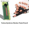 Ögonbrynsförstärkare 12st Black Eyebrow Pencil Dermatografico Sobrancelha Japan Colored Pencil K7600 för Brow Permanent Makeup Microblading Supplie 230912