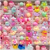 Band Rings Fashion 200Pcs/Lots Mixed Plastic Children Ring Resin Jewelry Kids Gift Boys Girls Cartoon Animal Flowers Fruit Baby Tangib Dh6Tr