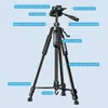 Tripods Tripods 55 140CM Travel Digital Camera Professional Aluminum Tall Phone Stand With Quick Plates Mount Pan Head For DSLR SLR 230518 L230912