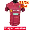 23 24 MC Alger Player Version Fußballtrikots BENLAMRI TOUKI BOUZEKRI Rotes Auswärtstrikot