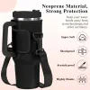 UPS 40oz Neoprene Water Bottles Pouch Holder Insulated Sports Fitness Water Bottle Sleeve Carrier Bag With Shoulder JJ 9.12