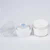 15 30 g weiße einfache Airless-Kosmetikflasche 50 g Acryl-Vakuumcremetiegel Kosmetikpumpe Lotionsbehälter Chfxh