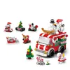 Świąteczne prezenty zabawki DIY Cegły Zabawki dla dzieci Święty Święta Bożego Narodzenia łosie łosie budynki dekoracja sensoryczna interaktywna gra game zabawny prezent antysresowy