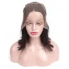 Synthetic Wigs Short Bob Lace Front Wigs Remy Human Hair Natural Black Frontal Wig 180% Density