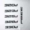 Badges noirs en lettres et chiffres arrière, emblème 316d 320d 325d 328d 330d 335d, pour BMW série 3 E90 E46 E91 E92 E93 F30, accessoires de voiture 239l