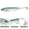 Baits Lures DrFish 56pcs Fishing Soft Plastic Silicone Bait Paddle Tail Shad Worm Swimbaits Freshwater Bass Trout 70mm 80mm 100mm 230911