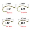 Fishing Hooks 500PCS Gold Color Hook Nymph Scud Shrimp Pupae Larvae Caddis Fly Tying Fish 10 12 14 16 Sharp Tip Wholesale 230912