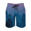 Short pour homme The Mountains Art Gym Sunset Print Casual Board Pantalon court Graphic Sports Fitness Séchage rapide Maillot de bain Cadeau d'anniversaire