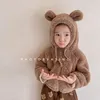 秋と冬の子供用冬の服短いぬいぐるみパッド入りジャケット