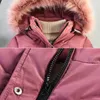 Куртки Осенне-зимняя куртка для девочек, сохраняющая тепло, с капюшоном, модная ветрозащитная верхняя одежда, пальто на день рождения, детская одежда для детей 7-8 лет R230912