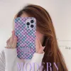 مصمم أزياء الحالات الهواتف الخلوية لـ 13 Mini Pro Max XR XS 7 8 Plus 11 14 iPhone 12 12Pro Colorful Pattern Pattern Case Cyg239122-3