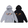 Ozfv Herren Hoodies Sweatshirts Trapstar Pullover Set Gelb Schwarz Handtuch bestickt Lose Buchstaben Tidal Plüsch High Street Kapuzen Freizeithosen