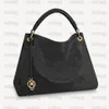 sac de créateur luxueux Empreinte tranquillement Artsy hobo Monograms MM en relief sac à main grainé souple cuir de vachette Casual Tote Luxur227S