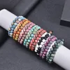 Color Essential Oil Diffuser Lava Stone Bracelet Double Layer Row Imperial StoneAdjustable Bracelets Wristband Bangle Cuff Women Men Jewelry