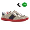 10A Scarpe firmate asso sneakers da donna ape stelle serpente api ricamate scarpa con plateau Stampata in pelle fascia bianca tela beige Classico lusso uomo donna Casual traine