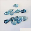 Pierres précieuses en vrac 10 pièces poire topaze bleu de Londres 3X5Mm 4X6Mm 5X7Mm 3A oeil clair bonne coupe brillant 100% naturel pour or Sier Je Dhgarden Dhe5O