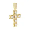 Pendentif colliers Glacé Bling croix pendentif collier couleur argent 5A rond cubique zircone charmes pour hommes femmes Hip Hop mode bijoux 230911
